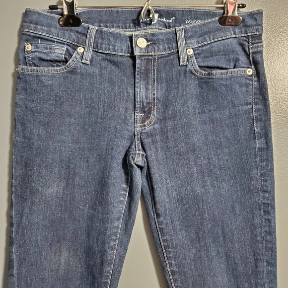 7 For All Mankind Roxanne Dark Blue Skinny Jeans Women's Size 29 - Picture 2 of 9
